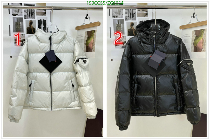 P*rada-👕》Down jacket Men Code: ZC6634