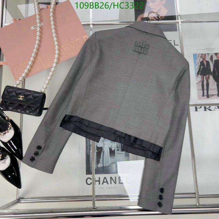 M*IUMIU-👕》Clothing Code: HC3322