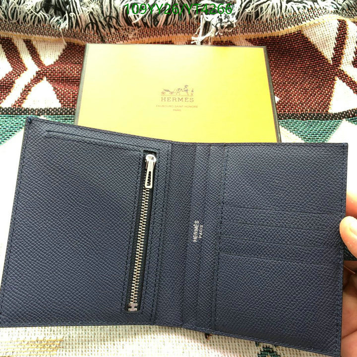 He*rm*es-》Wallet-Mirror Quality Code: YT4266