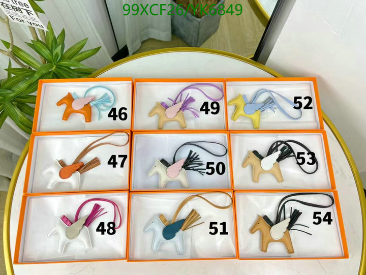 He*rm*es-》Key pendant-Mirror Quality Code: YK6849