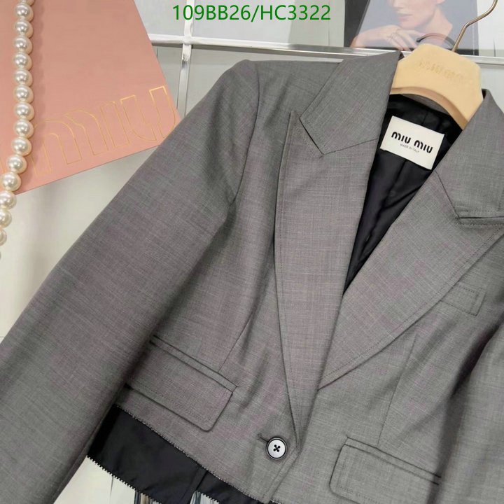 M*IUMIU-👕》Clothing Code: HC3322