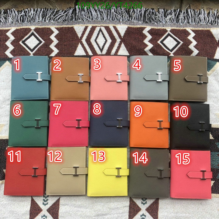 He*rm*es-》Wallet-Mirror Quality Code: YT4266