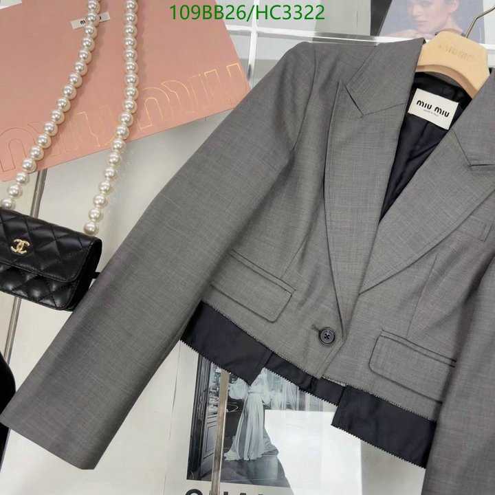 M*IUMIU-👕》Clothing Code: HC3322