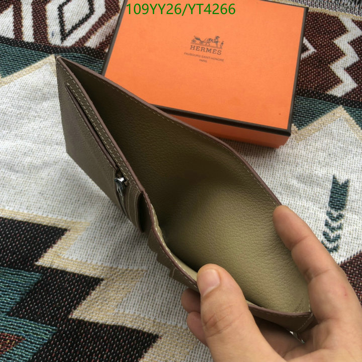 He*rm*es-》Wallet-Mirror Quality Code: YT4266