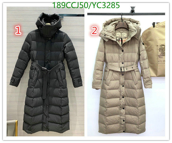 YUPOO-Burberry Down jacket Women's Code: YC3285 $: 189USD