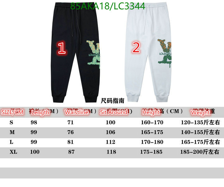 YUPOO-Louis Vuitton Unisex clothing LV Code: LC3344 $: 85USD