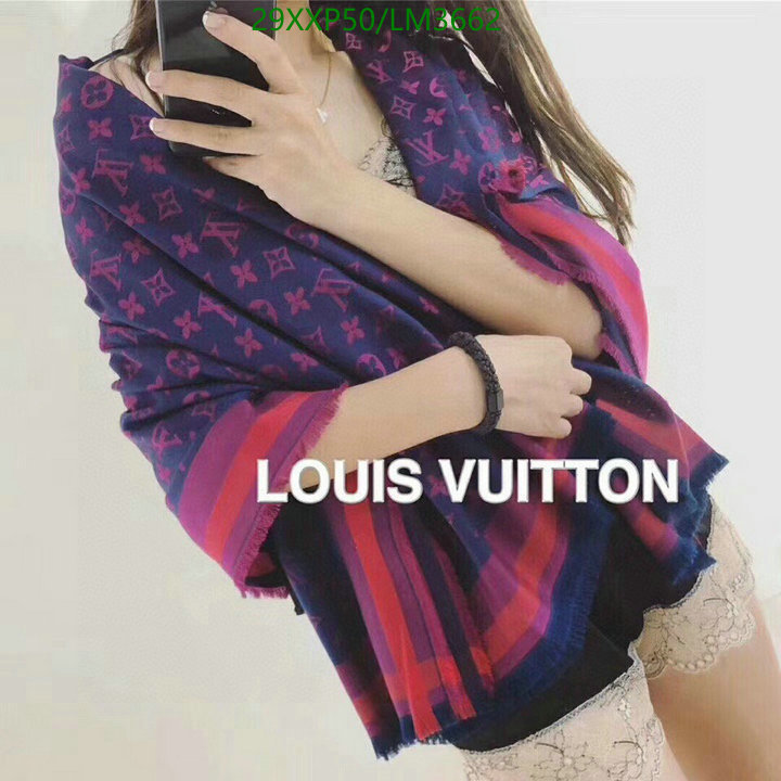 YUPOO-Louis Vuitton fashion women's scarf LV Code: LM3662 $: 29USD