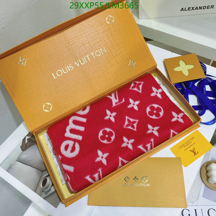 YUPOO-Louis Vuitton fashion women's scarf LV Code: LM3665 $: 29USD