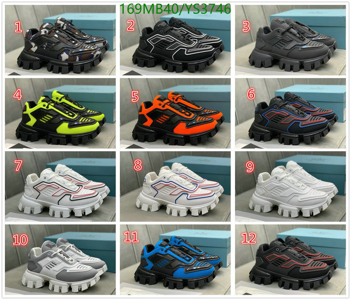 YUPOO-Prada woman's and men's shoes Code: YS3746 $: 169USD