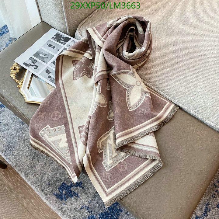 YUPOO-Louis Vuitton fashion women's scarf LV Code: LM3663 $: 29USD