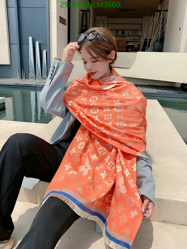 YUPOO-Louis Vuitton fashion women's scarf LV Code: LM3660 $: 29USD