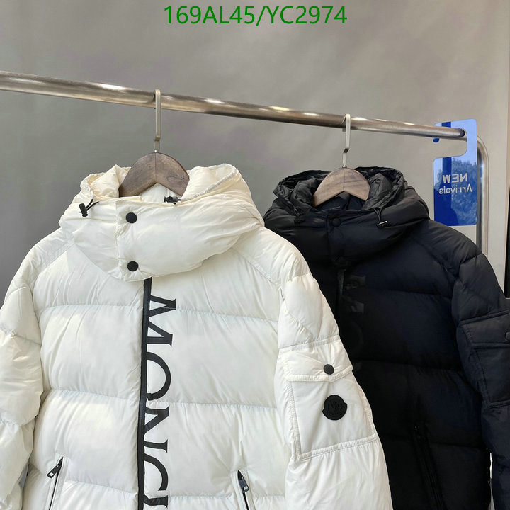 YUPOO-Moncler men's and women's down jacket Code: YC2974 $: 169USD