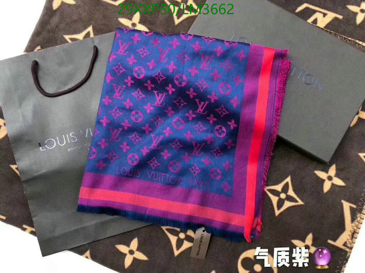 YUPOO-Louis Vuitton fashion women's scarf LV Code: LM3662 $: 29USD