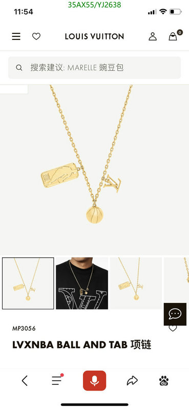 YUPOO-Louis Vuitton Fashion Jewelry LV Code: YJ2638 $: 35USD