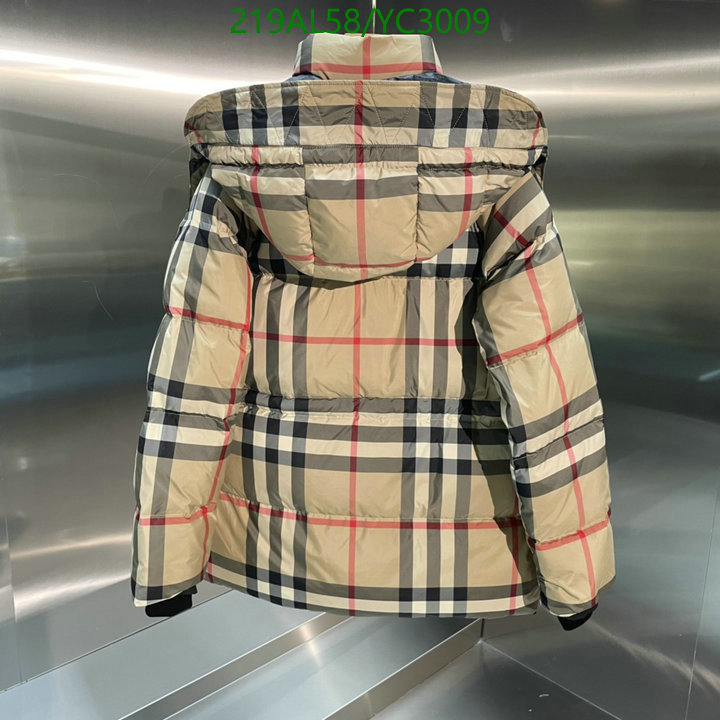 YUPOO-Burberry Down jacket Men's and Women's Code: YC3009 $: 219USD