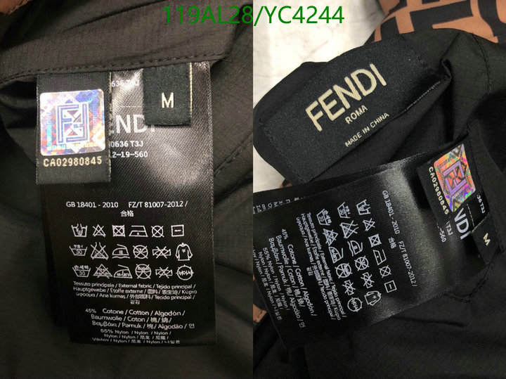 YUPOO-Fendi high quality Men's Down jacket Code: YC4244 $: 119USD
