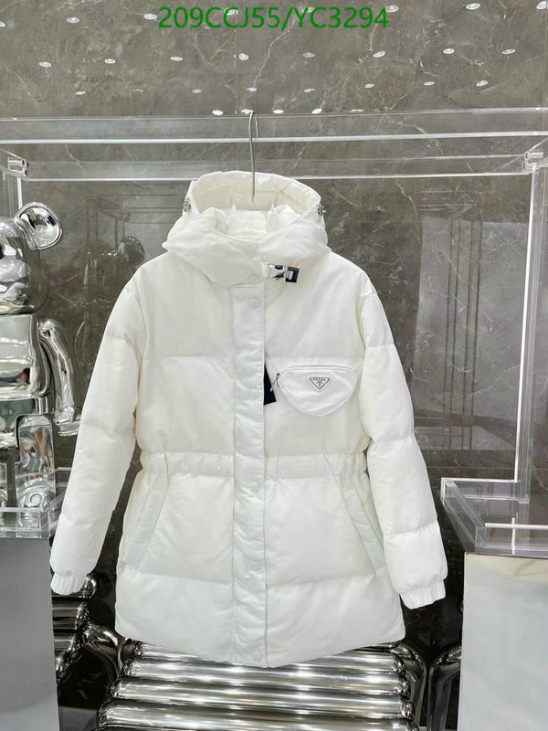 YUPOO-Prada women's down jacket Code: YC3294 $: 209USD