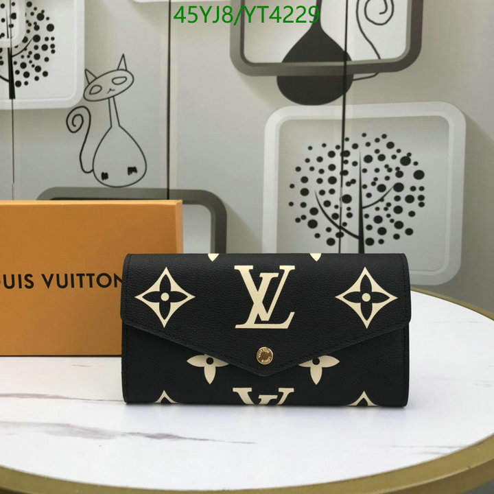 YUPOO-Louis Vuitton Fashion Wallet LV Code: YT4229 $: 45USD