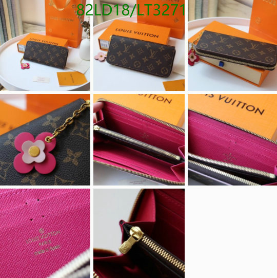 YUPOO-Louis Vuitton Fashion Wallet LV Code: LT3271 $: 82USD