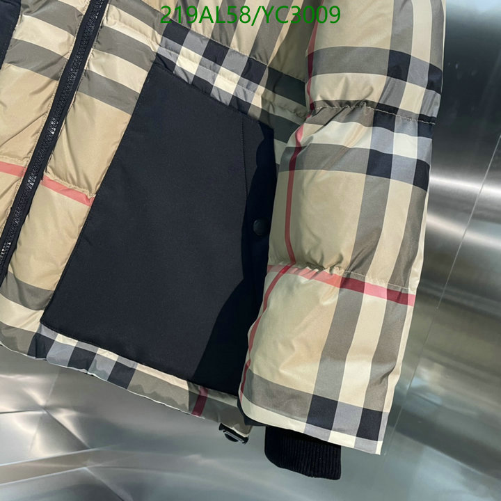 YUPOO-Burberry Down jacket Men's and Women's Code: YC3009 $: 219USD