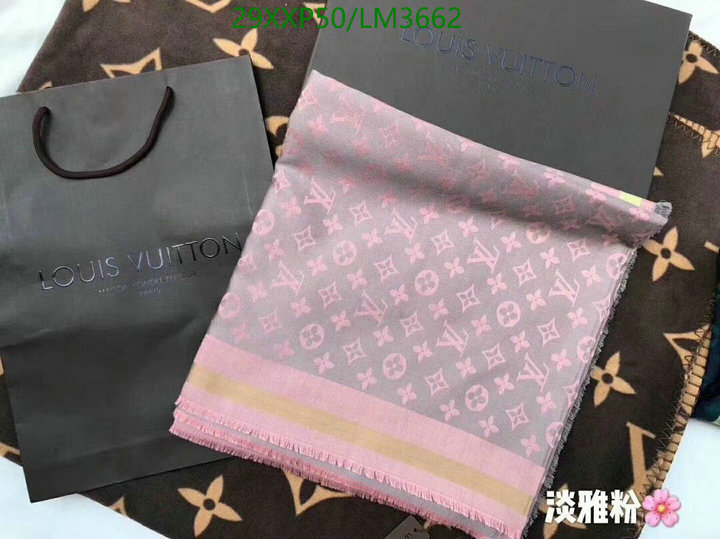 YUPOO-Louis Vuitton fashion women's scarf LV Code: LM3662 $: 29USD