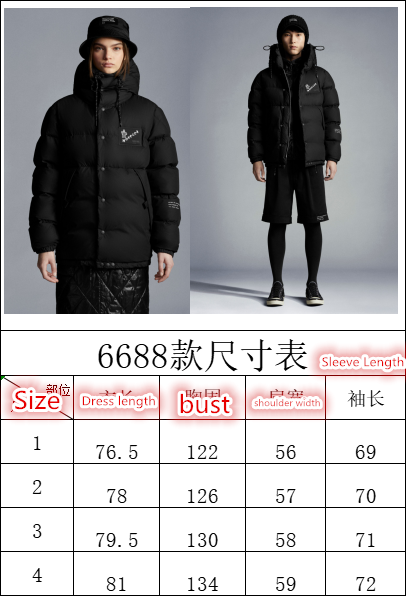 YUPOO-Moncler men's and women's down jacket Code: YC3291 $: 159USD