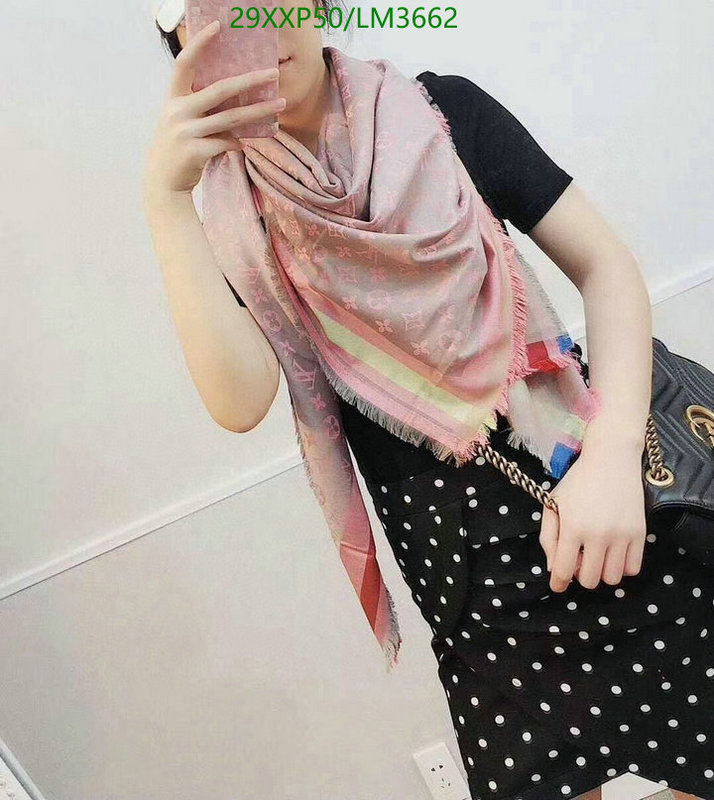 YUPOO-Louis Vuitton fashion women's scarf LV Code: LM3662 $: 29USD