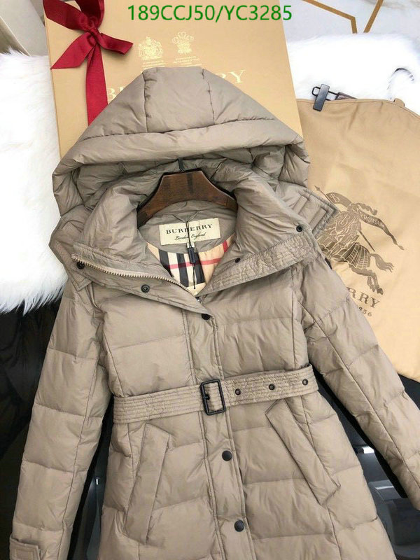 YUPOO-Burberry Down jacket Women's Code: YC3285 $: 189USD