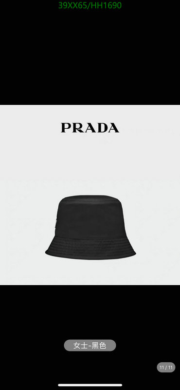 YUPOO-Prada1:1 Replica hat (cap) Code: HH1690