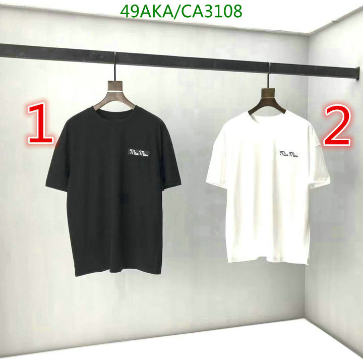 YUPOO-MiuMiu T-Shirt Code: CA3108