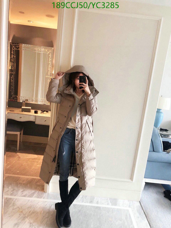 YUPOO-Burberry Down jacket Women's Code: YC3285 $: 189USD