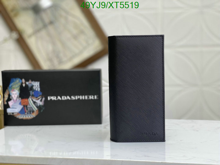 Prada-Wallet-4A Quality, Code: XT5519,$: 49USD