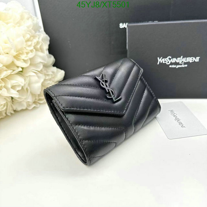 YSL-Wallet-4A Quality, Code: XT5501,$: 45USD