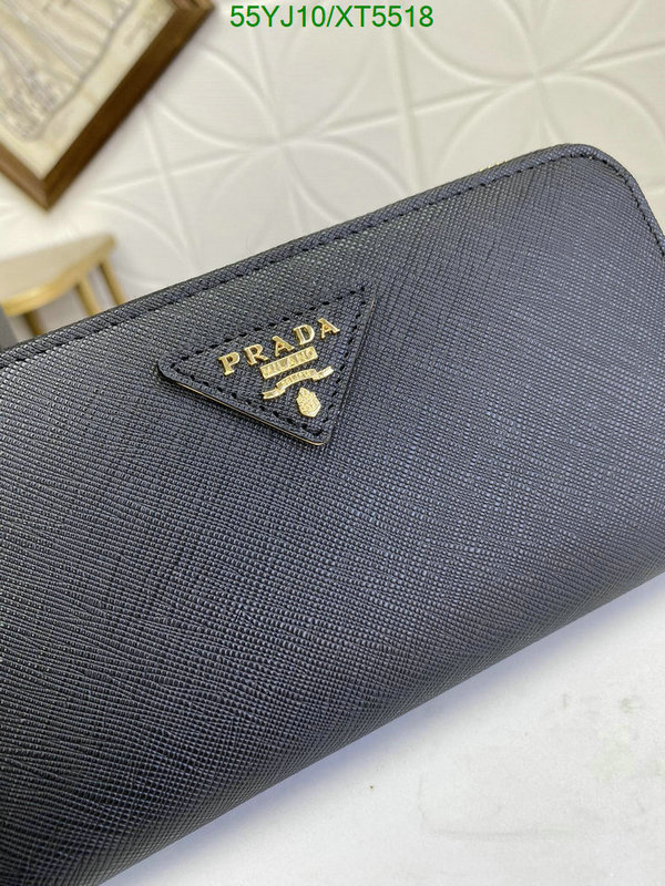 Prada-Wallet-4A Quality, Code: XT5518,$: 55USD