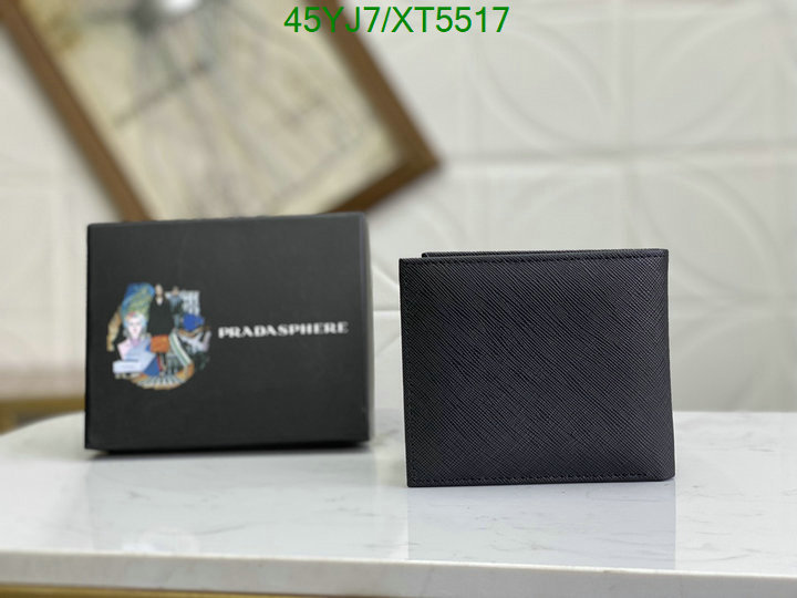 Prada-Wallet-4A Quality, Code: XT5517,$: 45USD