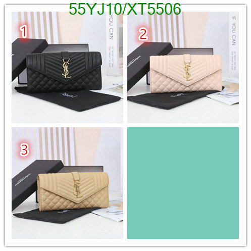 YSL-Wallet-4A Quality, Code: XT5506,$: 55USD