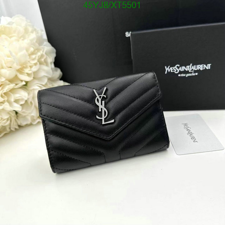 YSL-Wallet-4A Quality, Code: XT5501,$: 45USD