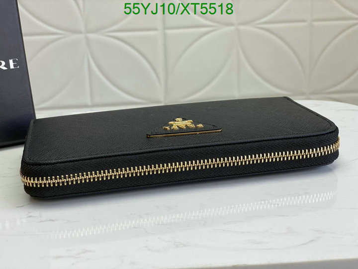 Prada-Wallet-4A Quality, Code: XT5518,$: 55USD