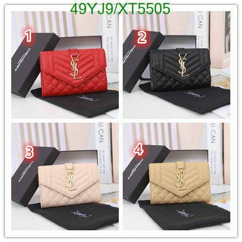 YSL-Wallet-4A Quality, Code: XT5505,$: 49USD