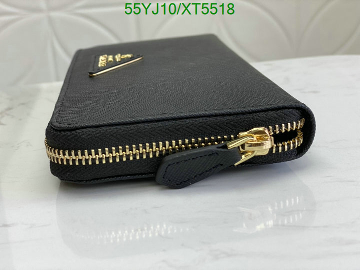 Prada-Wallet-4A Quality, Code: XT5518,$: 55USD