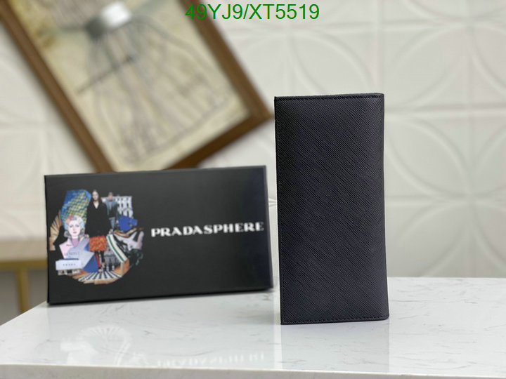 Prada-Wallet-4A Quality, Code: XT5519,$: 49USD