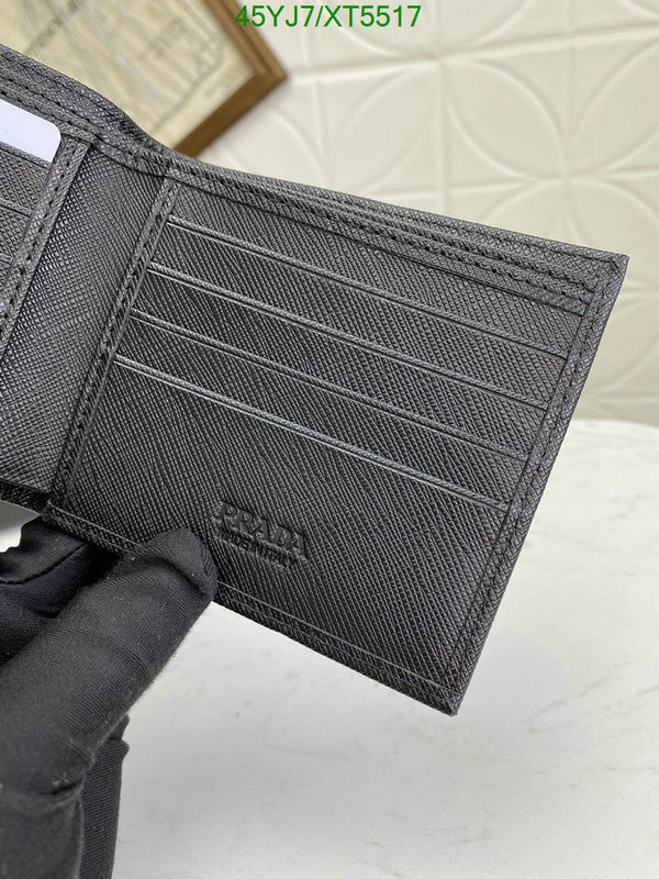 Prada-Wallet-4A Quality, Code: XT5517,$: 45USD