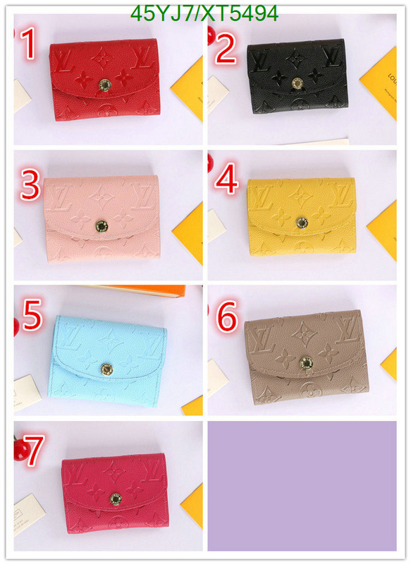 LV-Wallet-4A Quality, Code: XT5494,$: 45USD