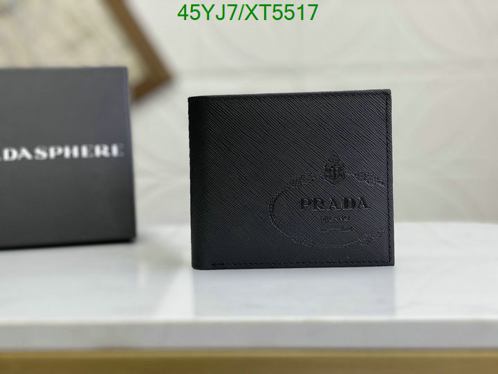 Prada-Wallet-4A Quality, Code: XT5517,$: 45USD