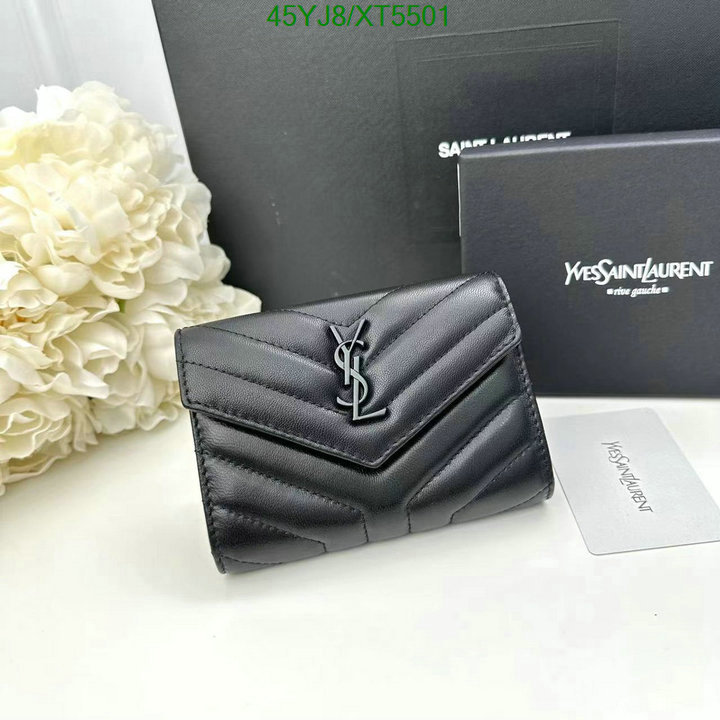 YSL-Wallet-4A Quality, Code: XT5501,$: 45USD