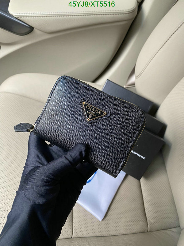 Prada-Wallet-4A Quality, Code: XT5516,$: 45USD