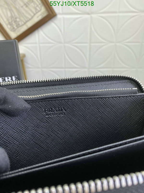 Prada-Wallet-4A Quality, Code: XT5518,$: 55USD