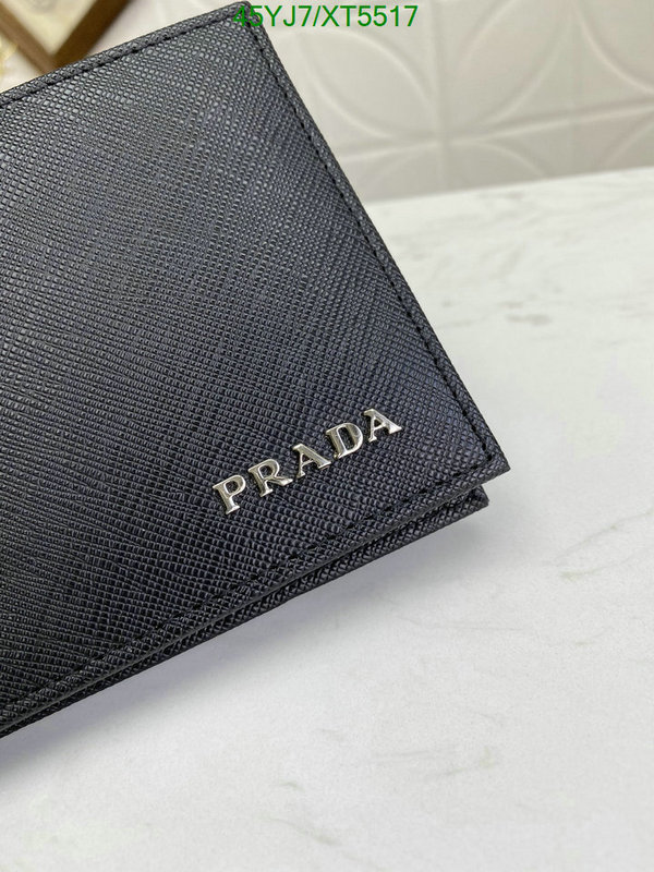 Prada-Wallet-4A Quality, Code: XT5517,$: 45USD