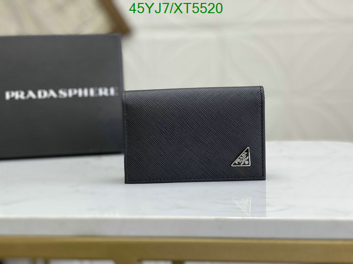 Prada-Wallet-4A Quality, Code: XT5520,$: 45USD