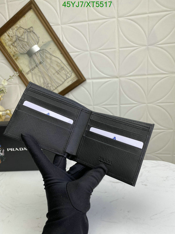 Prada-Wallet-4A Quality, Code: XT5517,$: 45USD